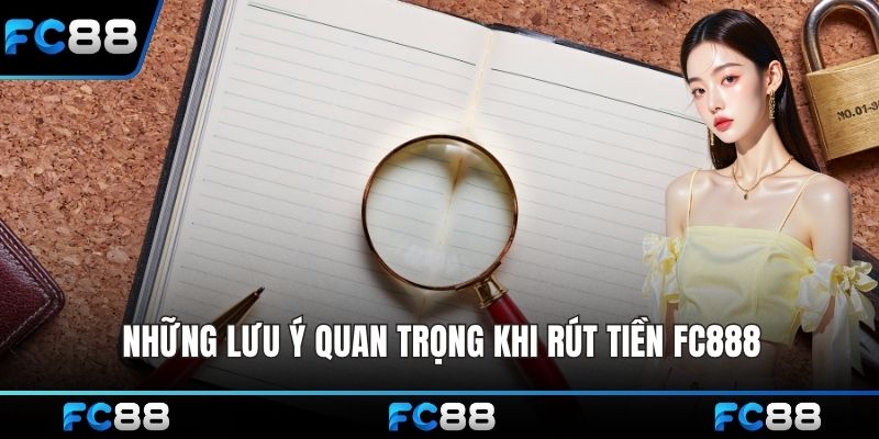 Những lưu ý quan trọng khi Rút tiền FC888
